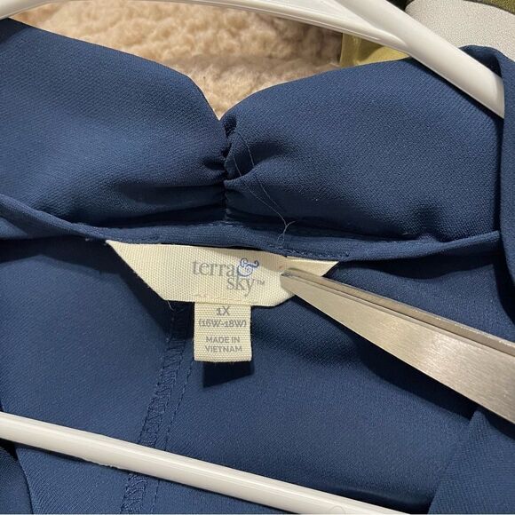 2pc Bundle V-Neck Long Sleeve Tunic Top  Rayon size 1X oversized - Picture 12 of 12